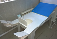 Kushetka dlya otpuska ginekologicheskikh protsedur